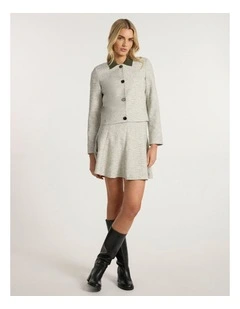 So Little Time Tweed Jacket in Ivory Multi