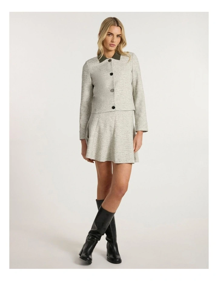 So Little Time Tweed Jacket in Ivory Multi image 1