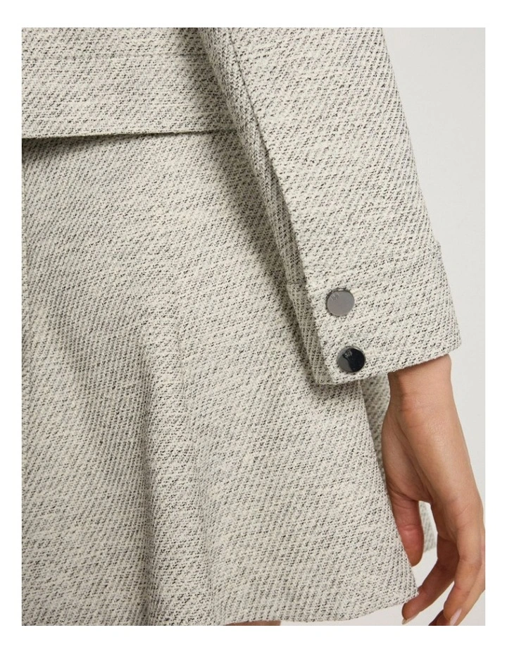 So Little Time Tweed Jacket in Ivory Multi image 3