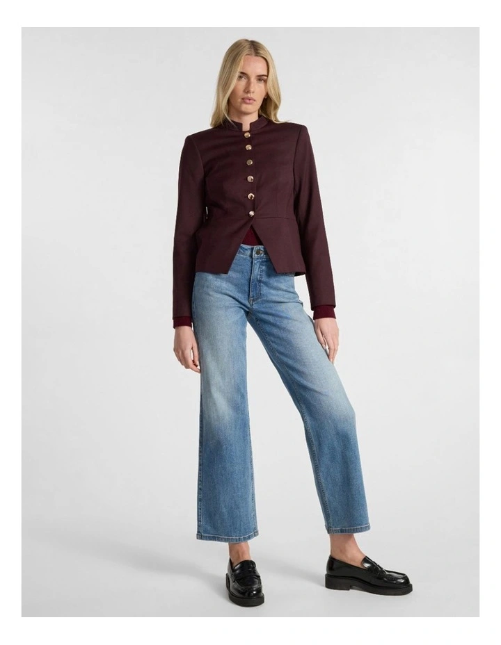 Sakura Jacket in Ruby Port image 2