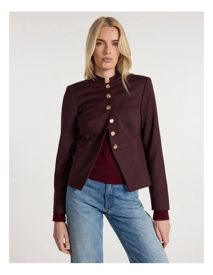 Sakura Jacket in Ruby Port image 2