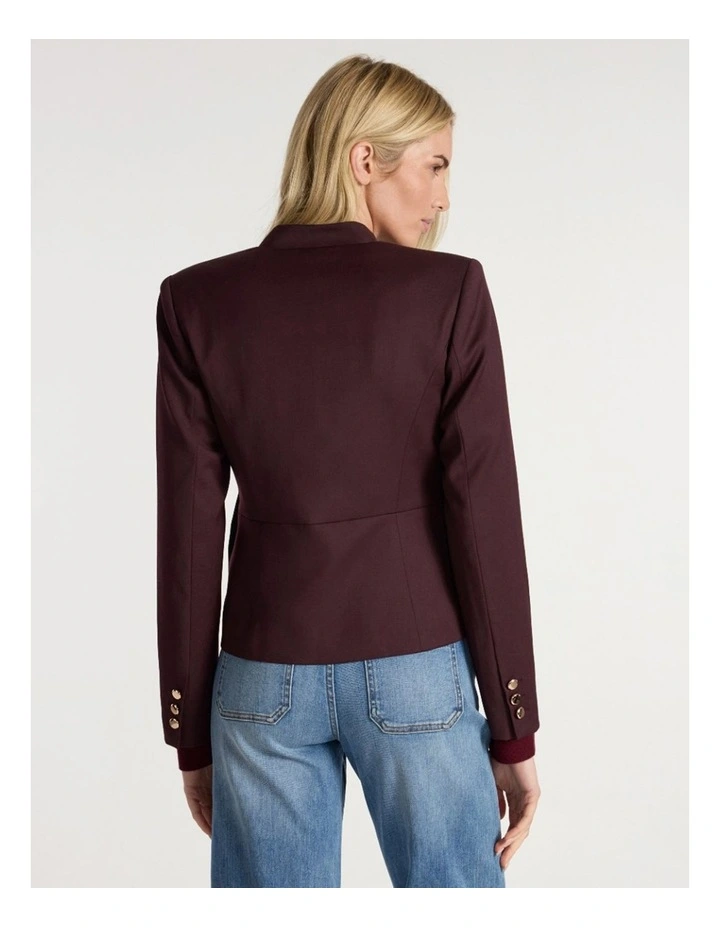 Sakura Jacket in Ruby Port image 5