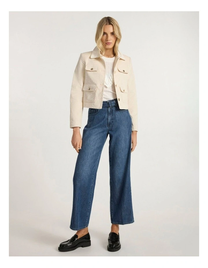 Calen Cord Jacket in Canvas image 1