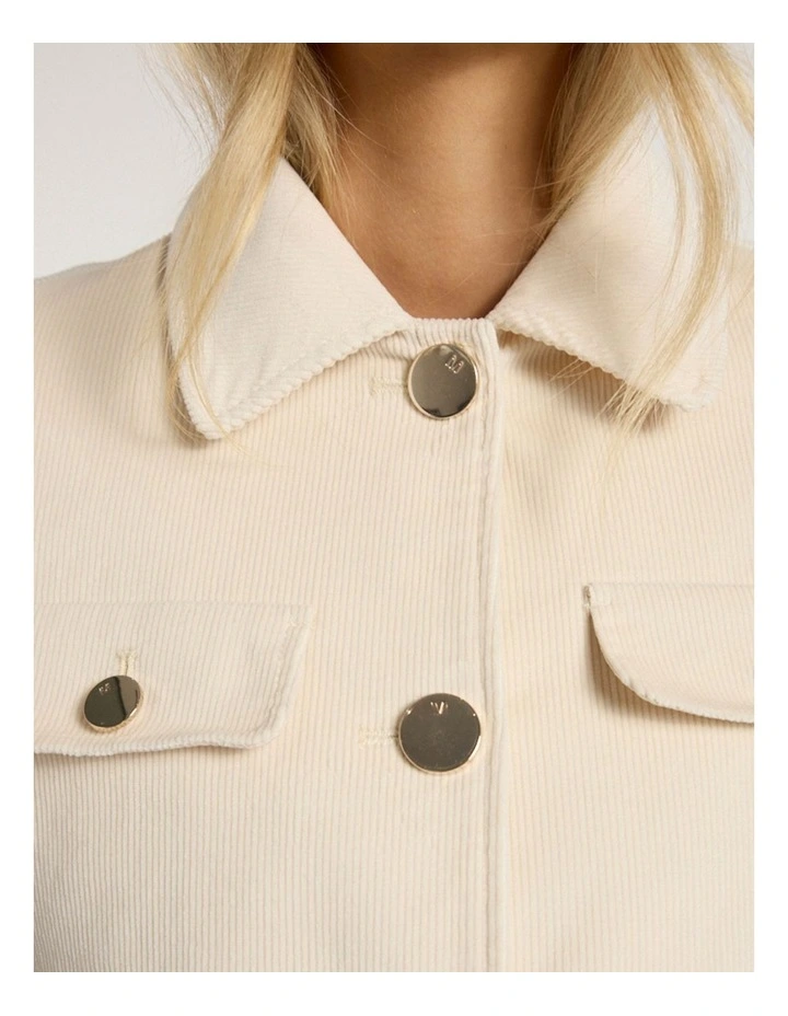 Calen Cord Jacket in Canvas image 4