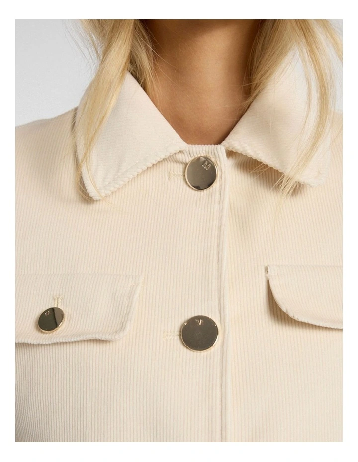 Calen Cord Jacket in Canvas image 5