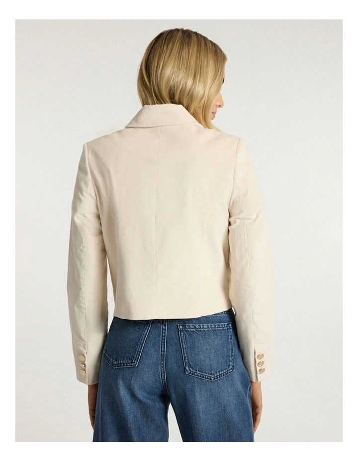 Calen Cord Jacket in Canvas image 5