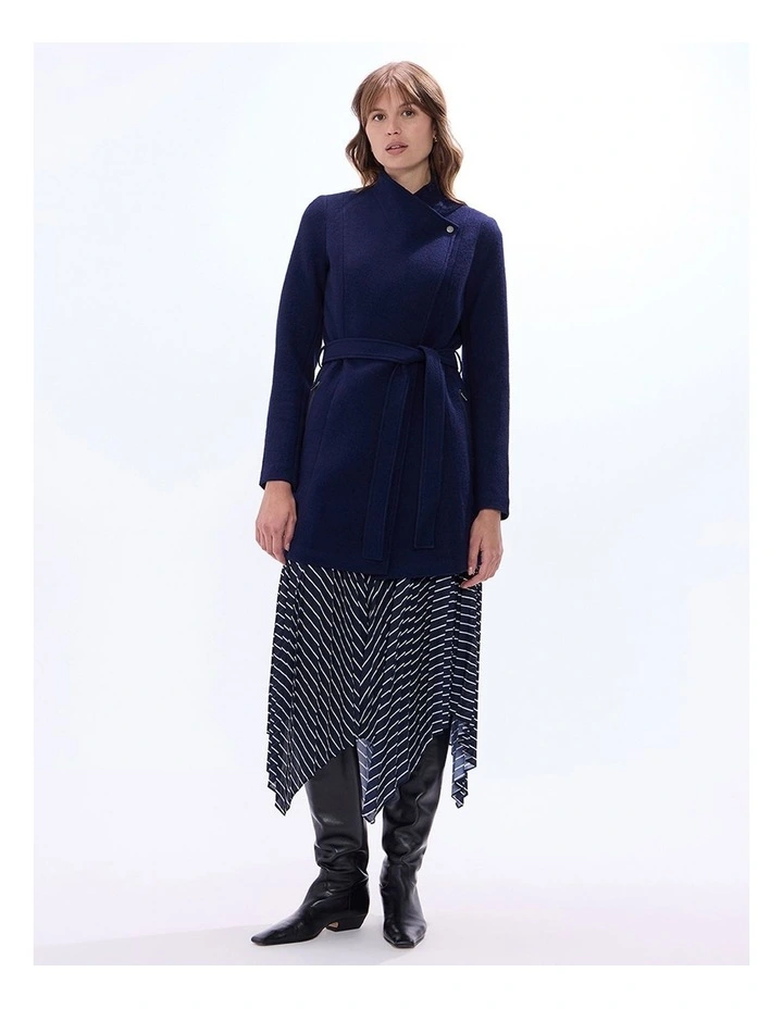 Ruby Felted Wool Coat in Midnight Marle image 1