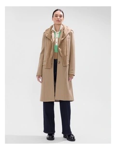 Rei Longline Coat in Camel