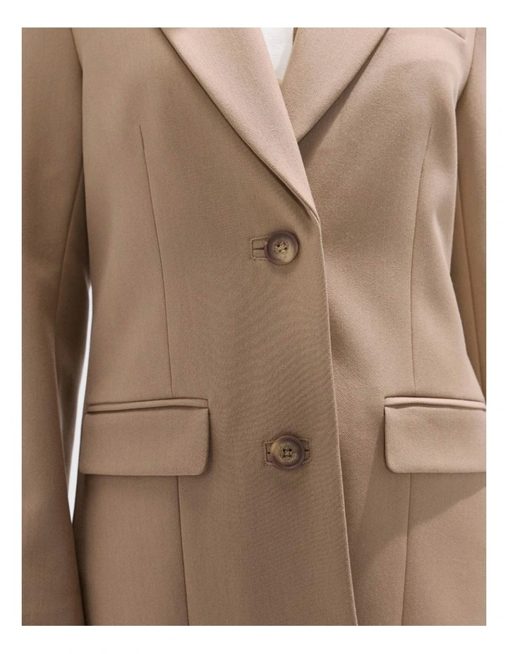Rei Longline Coat in Camel image 3