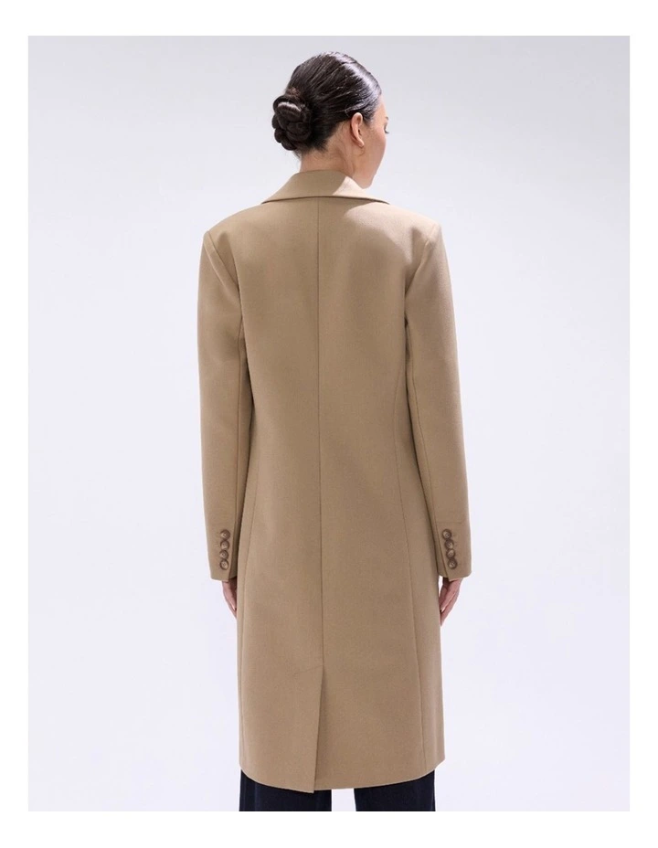 Rei Longline Coat in Camel image 3