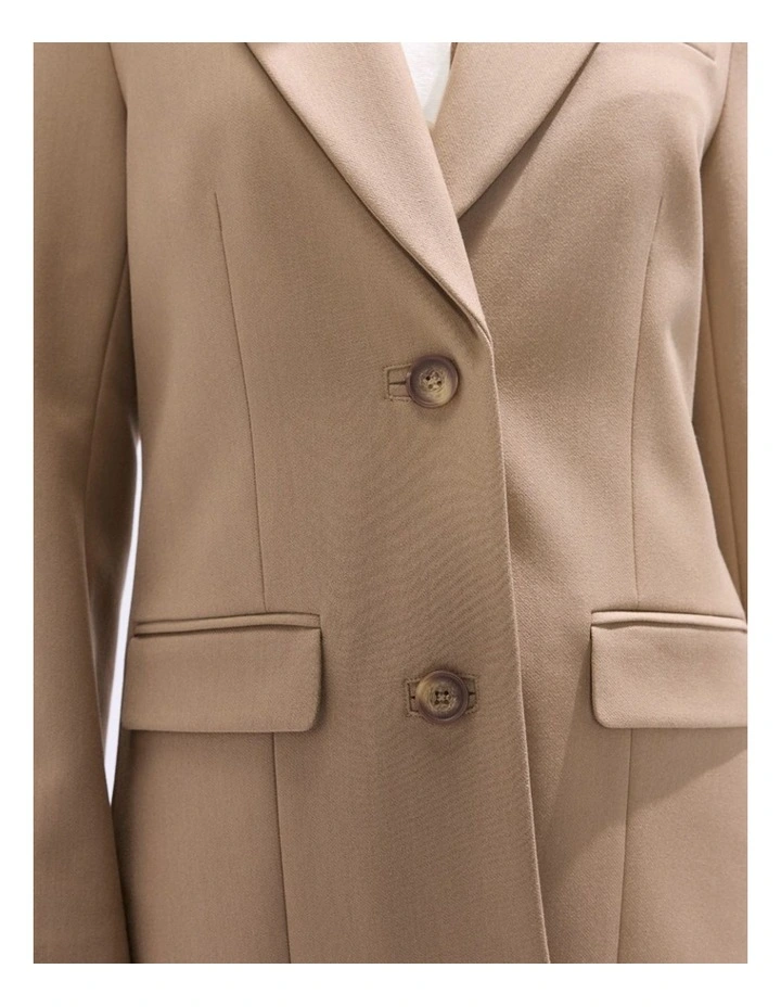 Rei Longline Coat in Camel image 4