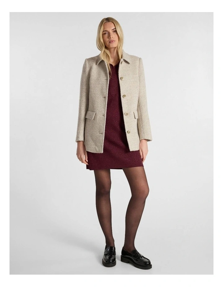 Kayla Coat in Ivory Multi image 2