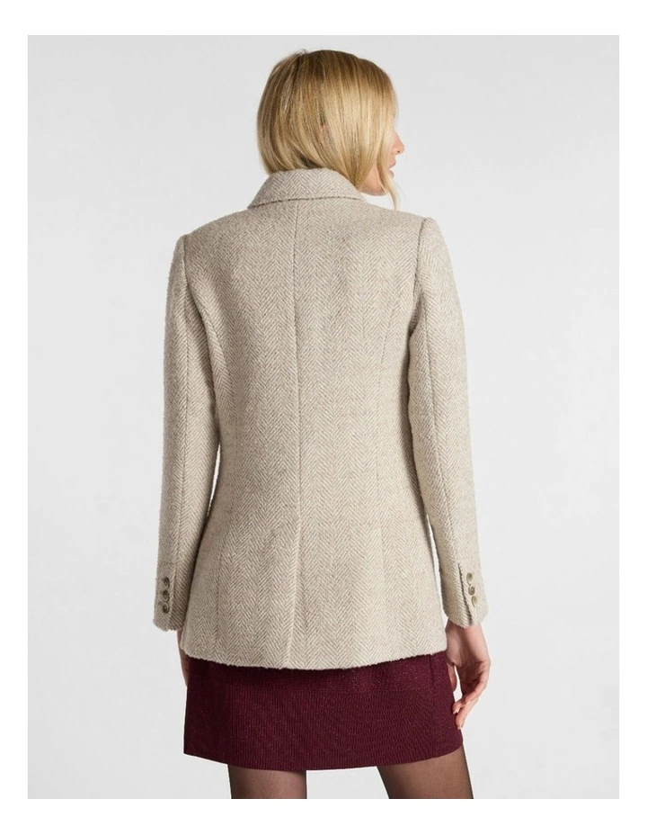 Kayla Coat in Ivory Multi image 3