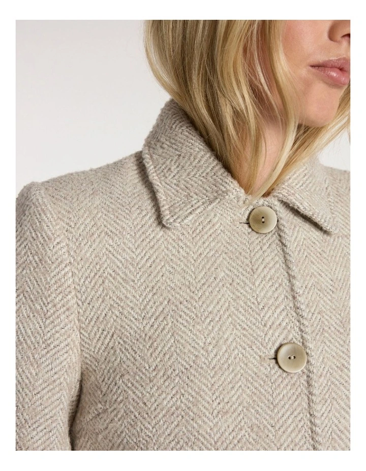 Kayla Coat in Ivory Multi image 4