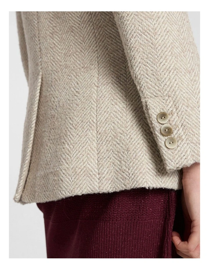 Kayla Coat in Ivory Multi image 5