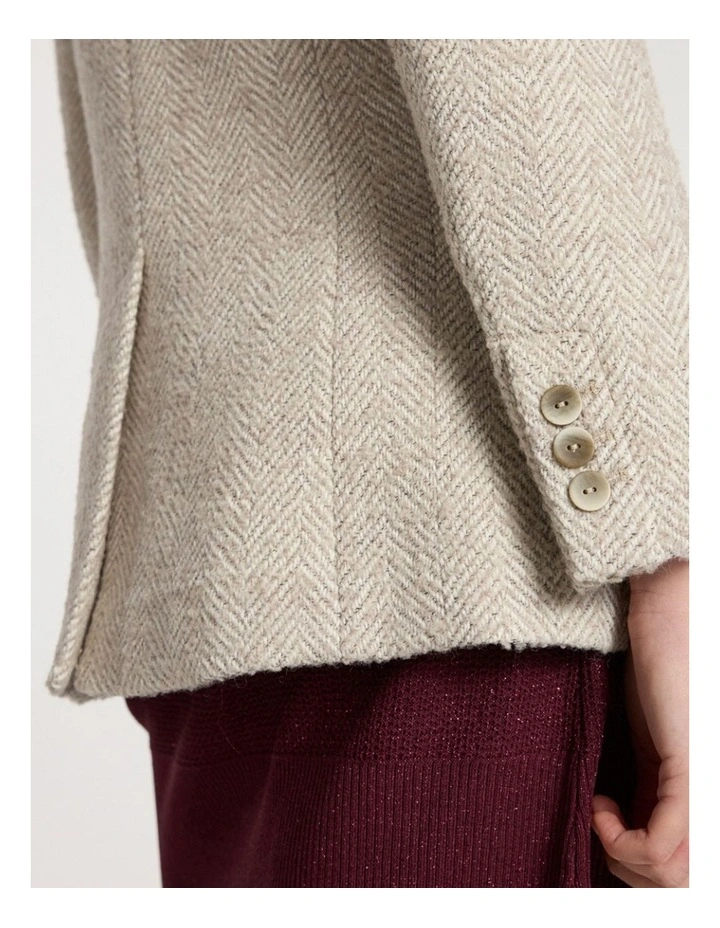 Kayla Coat in Ivory Multi image 5