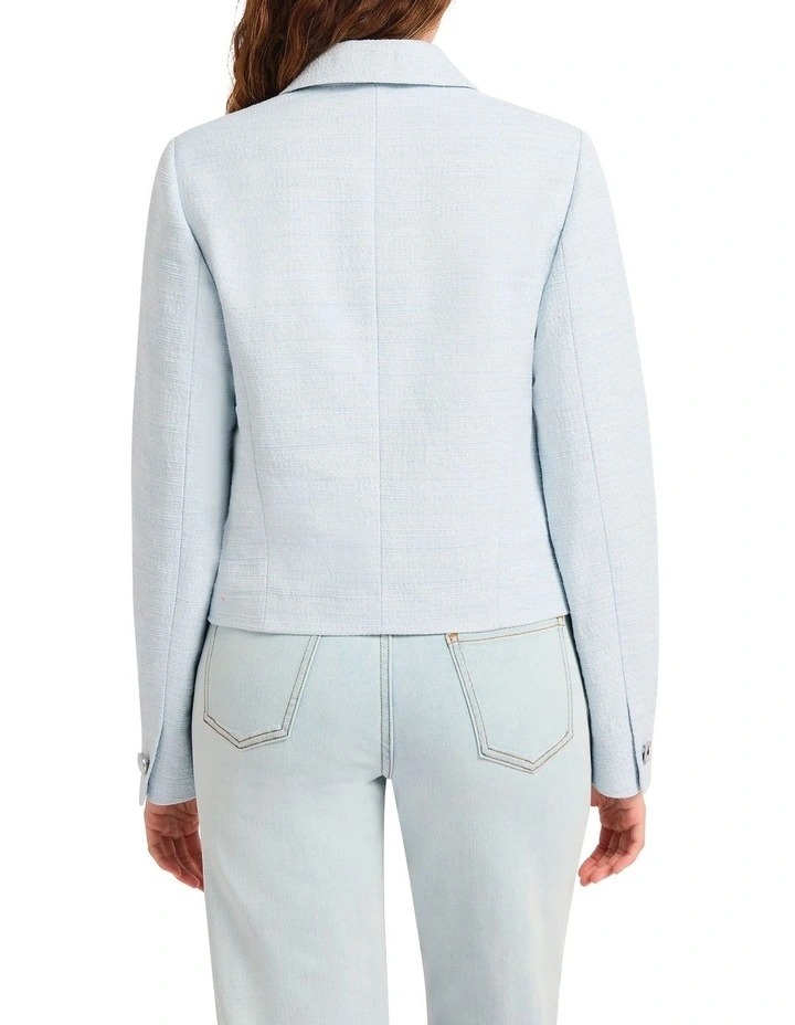 Sussex Crop Jacket in Periwinkle image 4