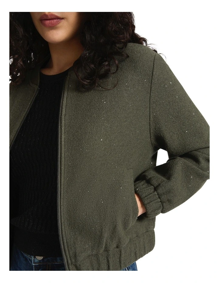 Andy Felted Wool Bomber Jacket in Borneo Sparkle image 3