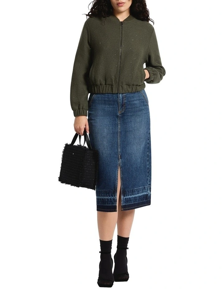 Andy Felted Wool Bomber Jacket in Borneo Sparkle image 4