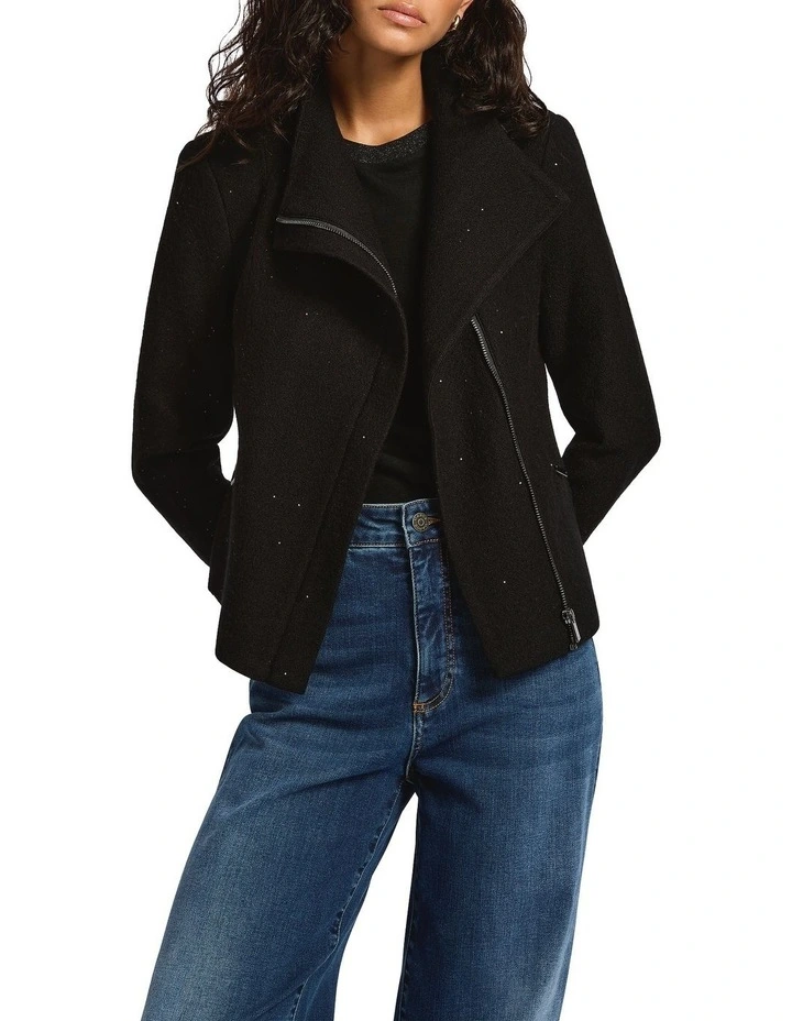 Marni Felted Wool Jacket in Black image 1
