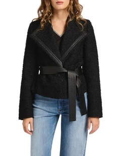 Mendoza Boucle Jacket in Black
