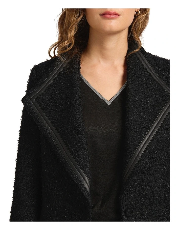 Mendoza Boucle Jacket in Black image 3