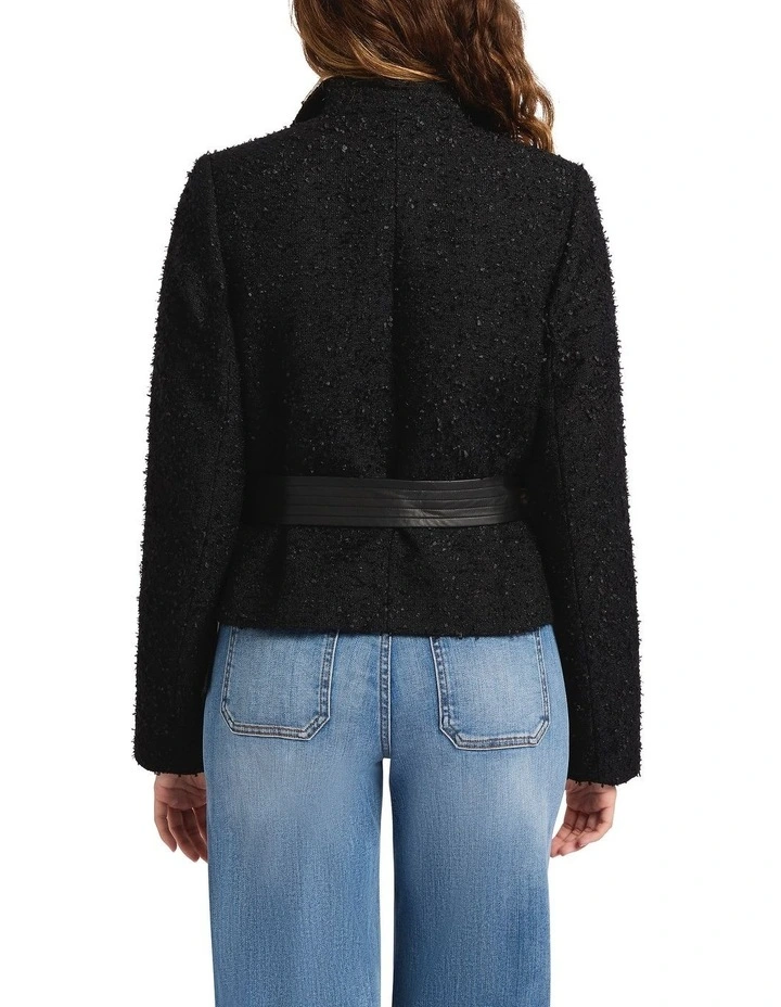 Mendoza Boucle Jacket in Black image 4