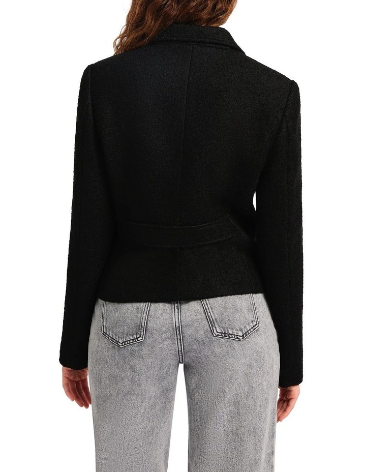 Jimin Boucle Jacket in Black image 4
