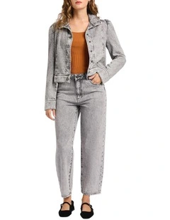 Venice Denim Jacket in Grey