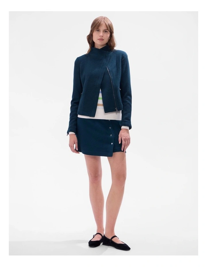 Lani Felted Wool Jacket in Deep Forest image 2