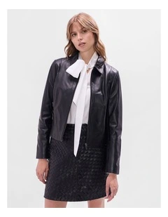 Remi Leather Jacket in Black