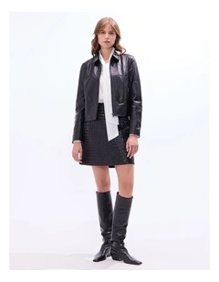 Remi Leather Jacket in Black