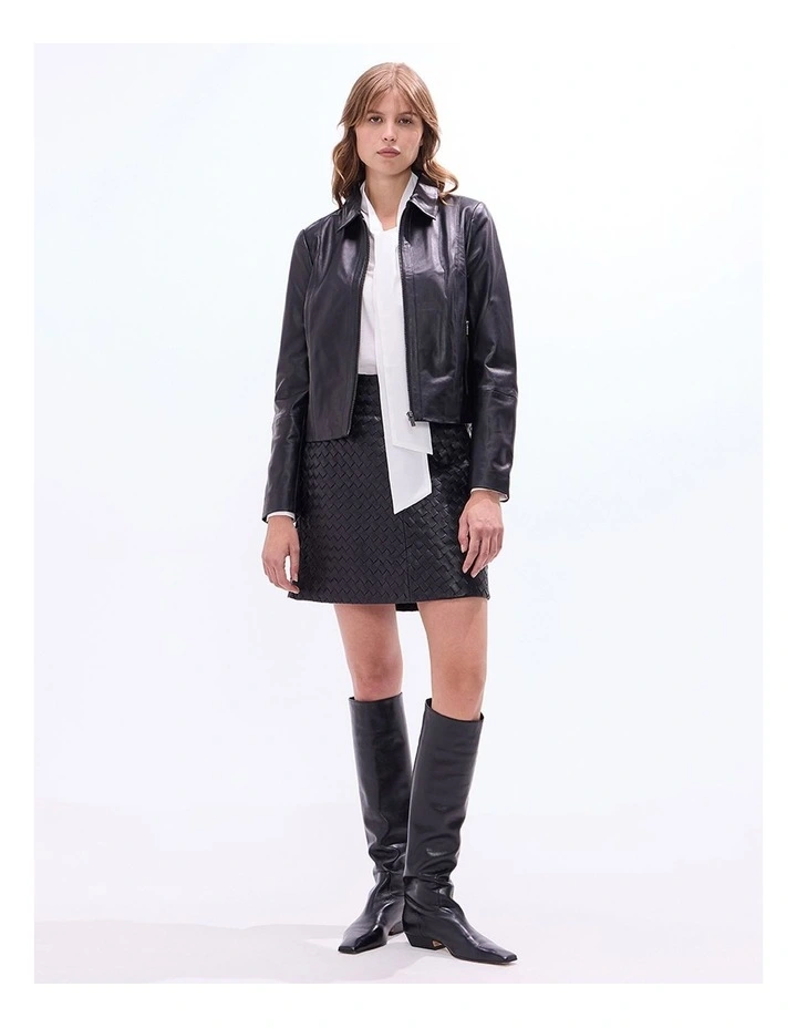 Remi Leather Jacket in Black image 1