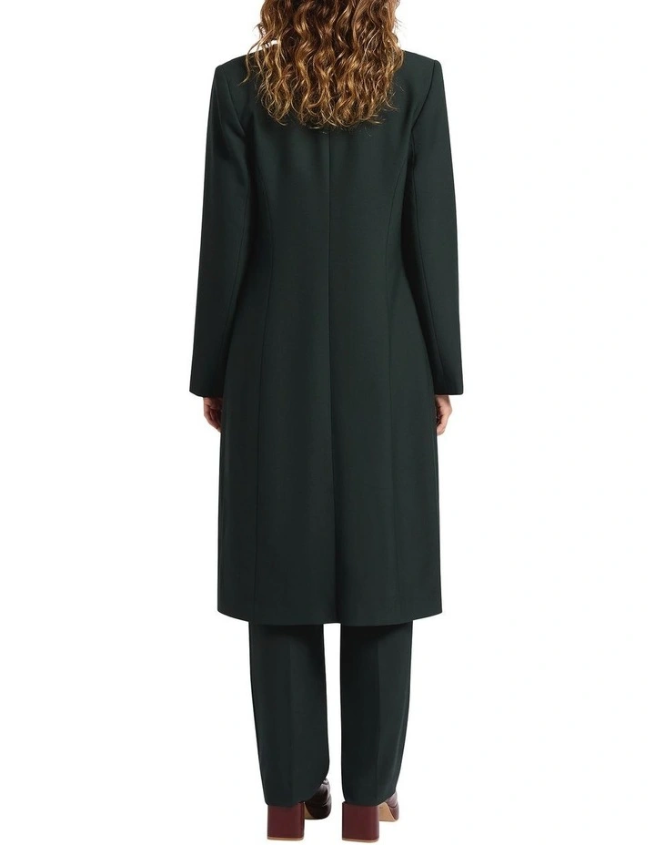 Charli Tailored Coat in Deep Pine image 2