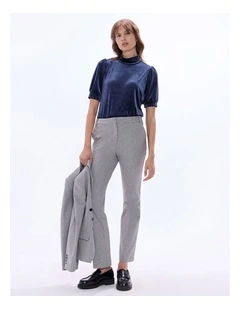 Vanessa Velvet Top in Midnight