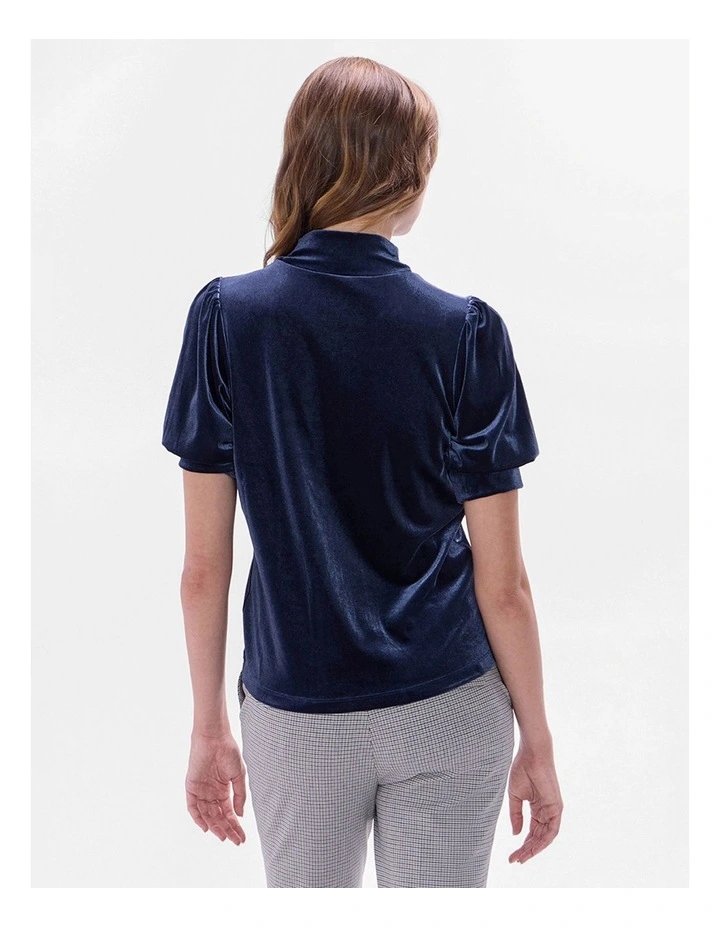 Vanessa Velvet Top in Midnight image 3
