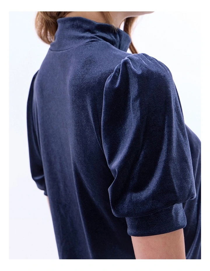 Vanessa Velvet Top in Midnight image 3