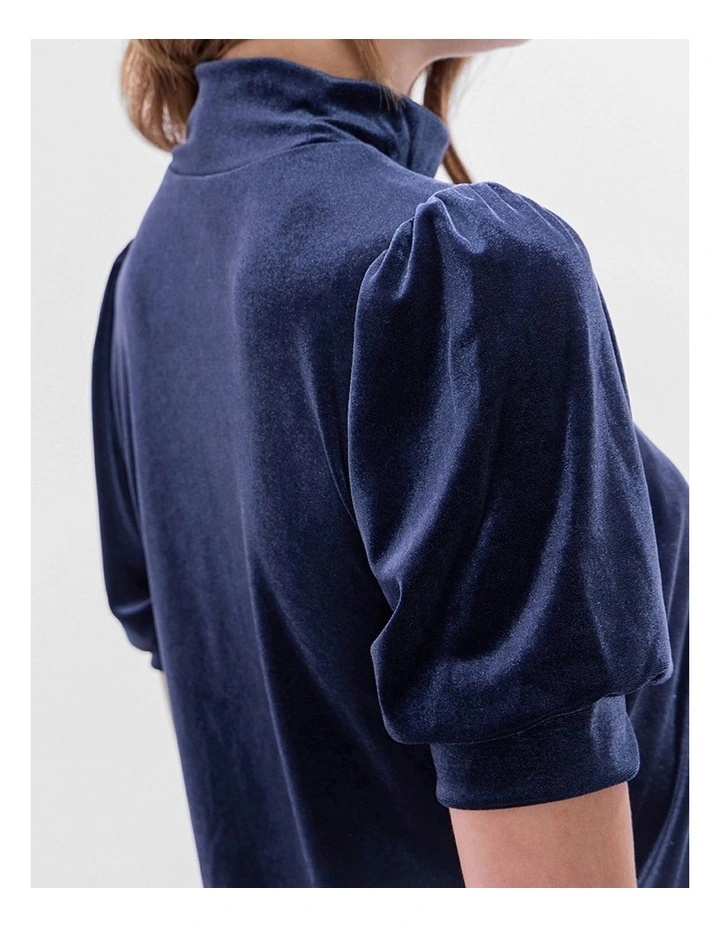 Vanessa Velvet Top in Midnight image 4
