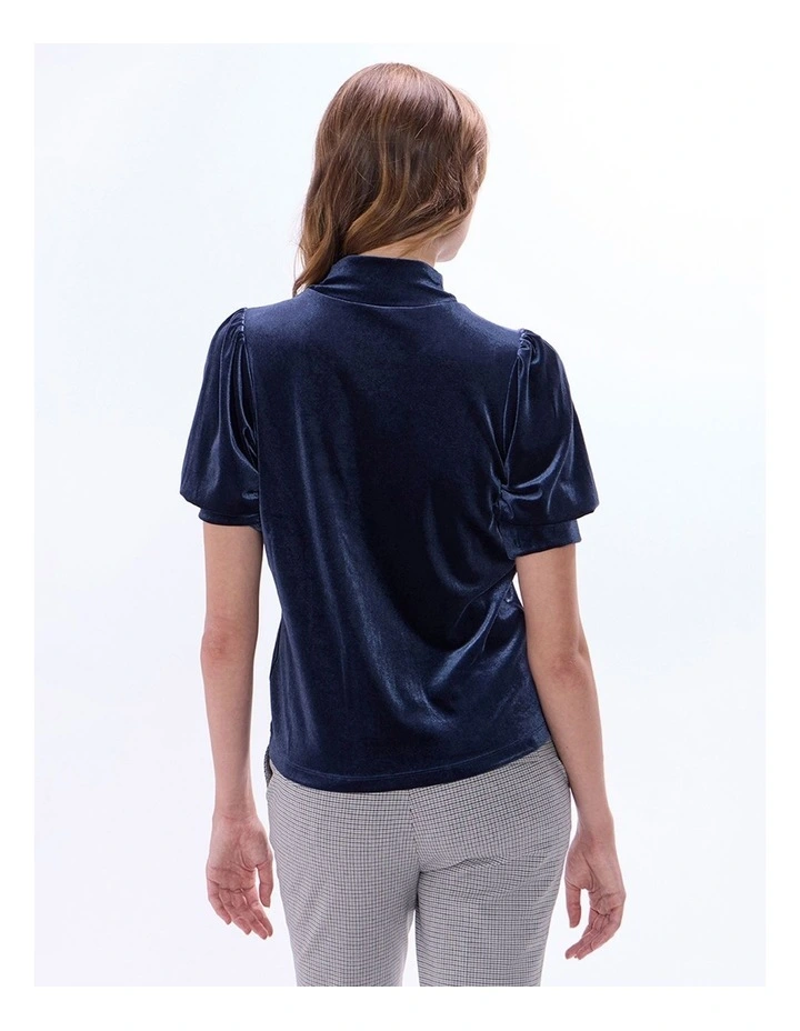 Vanessa Velvet Top in Midnight image 4