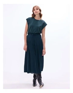 Julia Boxy Top in Deep Forest