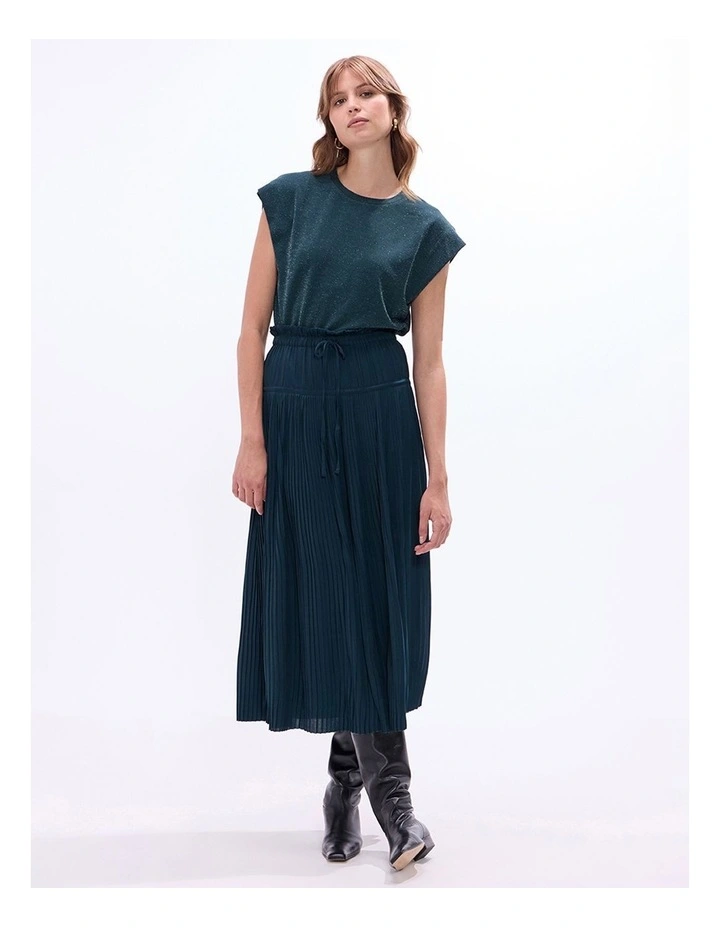 Julia Boxy Top in Deep Forest image 1