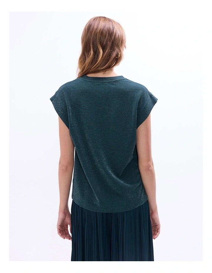 Julia Boxy Top in Deep Forest image 4