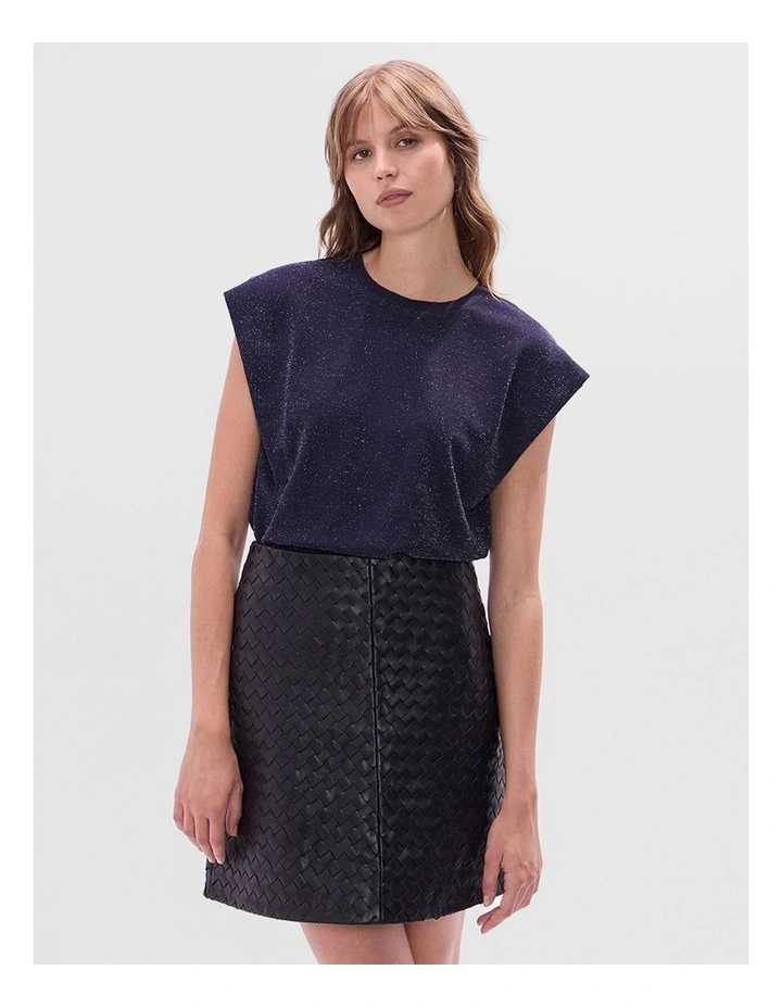 Julia Boxy Top in Navy image 1