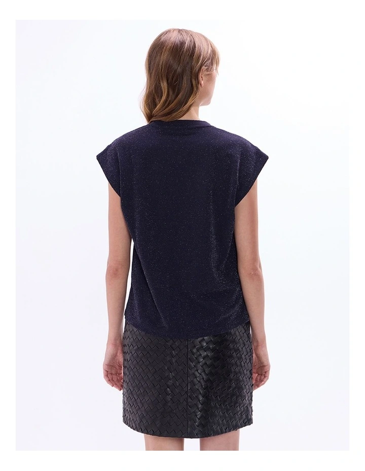 Julia Boxy Top in Navy image 4