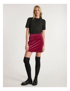 Shelby Spot Top in Black Multi