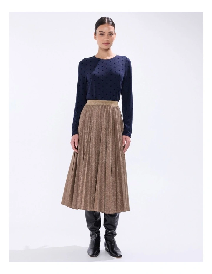 Galaxy Long Sleeve Top in Moonlit Navy image 1