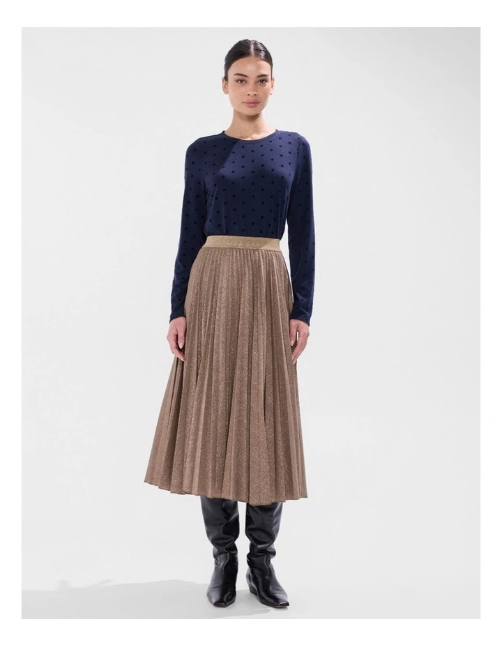Galaxy Long Sleeve Top in Moonlit Navy image 2