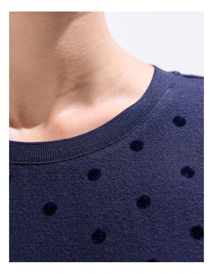 Galaxy Long Sleeve Top in Moonlit Navy image 3