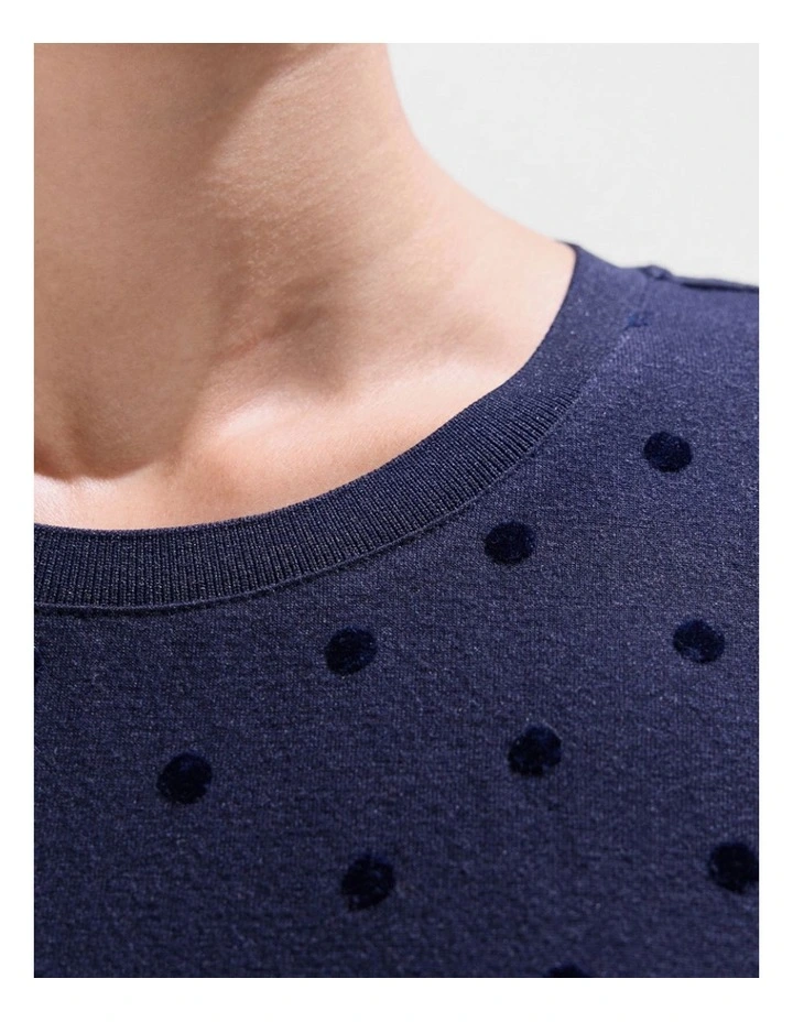 Galaxy Long Sleeve Top in Moonlit Navy image 4