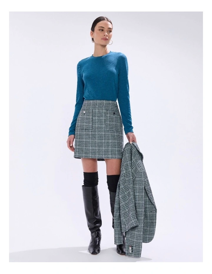 Let's Groove Top in Teal image 1